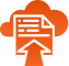 Icon depicting moving supplier compliance records to the cloud