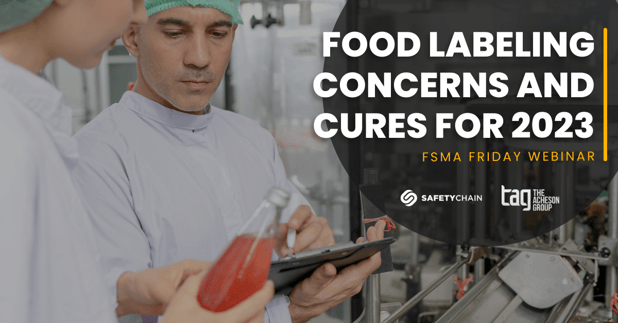 Landing Page Header - Food Labeling Concerns and Cures for 2023
