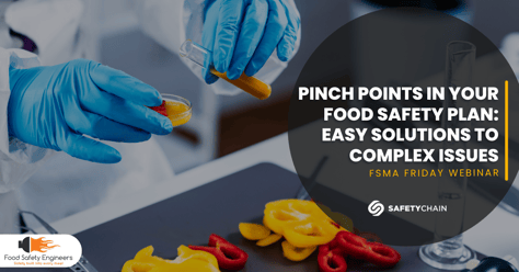 Pinch Points in Your Food Safety Plan Easy Solutions to Complex Issues